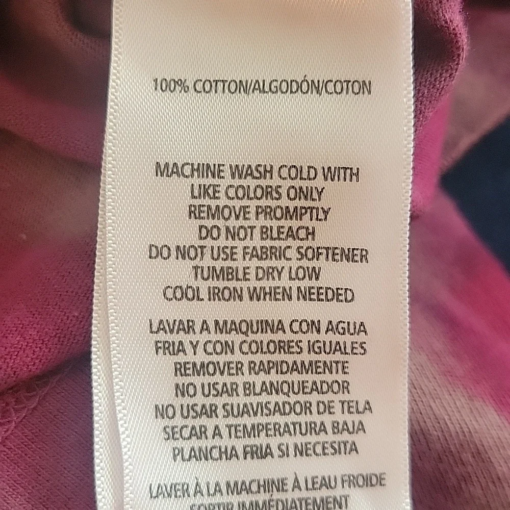 Calvin Klein Jeans Women's Long Sleeve Cotton Tie-Dyed T-Shirt, Size: NWT - Picture 8 of 11
